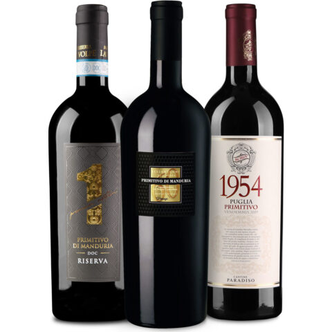 3er Probierpaket Premium Weine aus Apulien
