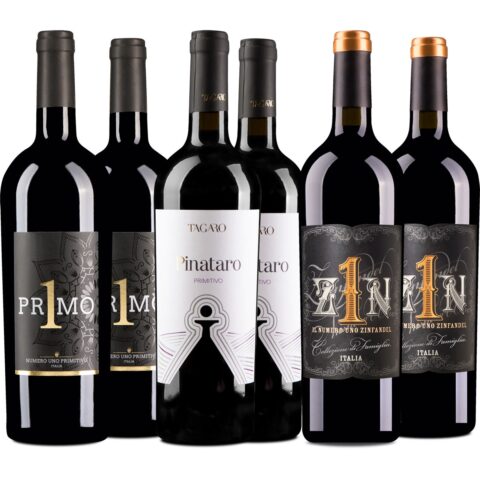 6er Weinpaket Primitivo Italien