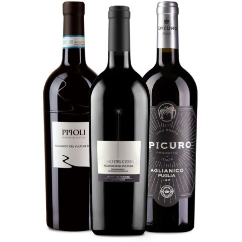 3er Probierpaket Aglianico aus Italien